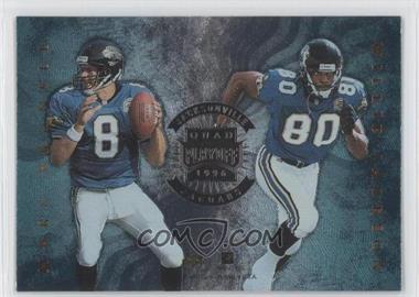 1996 Playoff Absolute - Quad Series #14 - Mark Brunell, Willie Jackson, Rob Johnson, James Stewart