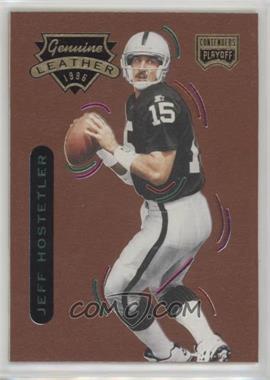 1996 Playoff Contenders Leather - [Base] #15 - Jeff Hostetler