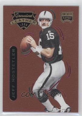 1996 Playoff Contenders Leather - [Base] #15 - Jeff Hostetler