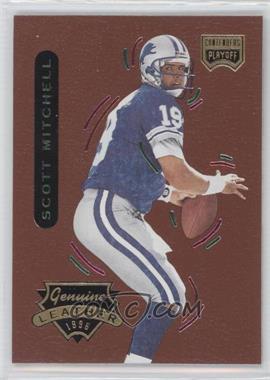 1996 Playoff Contenders Leather - [Base] #16 - Scott Mitchell