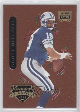 1996 Playoff Contenders Leather - [Base] #16 - Scott Mitchell