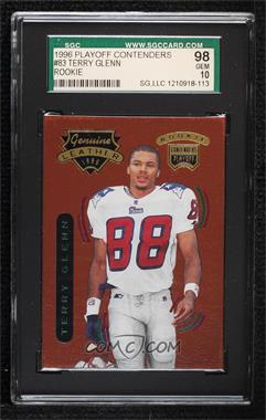 1996 Playoff Contenders Leather - [Base] #83 - Terry Glenn [SGC 10 GEM]