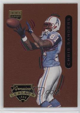 1996 Playoff Contenders Leather - [Base] #99 - Chris Sanders
