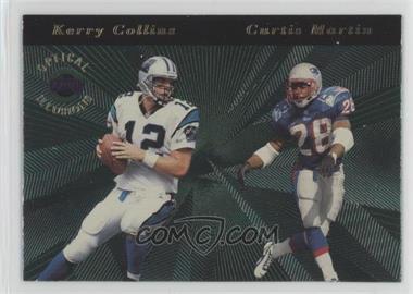 1996 Playoff Illusions - Optical Illusions #10 - Kerry Collins, Curtis Martin