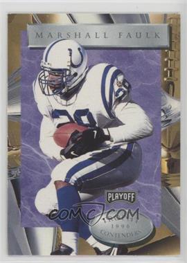 1996 Playoff Trophy Contenders - [Base] #5 - Marshall Faulk [EX to NM]
