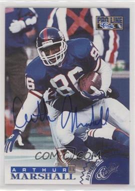 1996 Pro Line - Autographs - Blue #_ARMA - Arthur Marshall