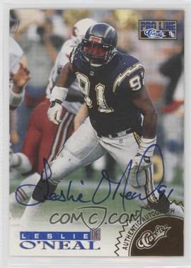 1996 Pro Line - Autographs - Blue #_LEON - Leslie O'Neal