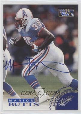 1996 Pro Line - Autographs - Blue #_MABU - Marion Butts