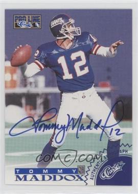 1996 Pro Line - Autographs - Blue #_TOMA - Tommy Maddox