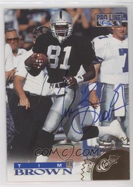 1996 Pro Line - Autographs - Gold #_TIBR - Tim Brown /250