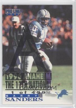 1996 Pro Line - [Base] - 1996 Anaheim National #50 - Barry Sanders /499