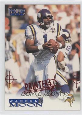 1996 Pro Line - [Base] - Printer's Proof #28 - Warren Moon