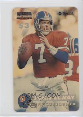 1996 Pro Line II Intense - Sprint $3 Phone Cards #5 - John Elway /9455