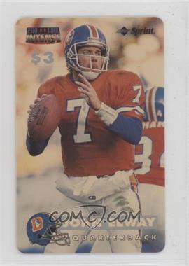 1996 Pro Line II Intense - Sprint $3 Phone Cards #5 - John Elway /9455