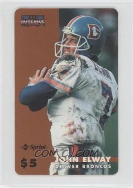 1996 Pro Line II Intense - Sprint $5 Phone Cards #9 - John Elway /4929
