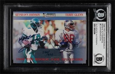 1996 Pro Line II Memorabilia - Rookie Autographs #_KJTG - Keyshawn Johnson, Terry Glenn /600 [BGS Encased]