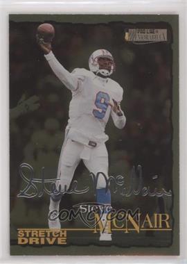 1996 Pro Line II Memorabilia - Stretch Drive - Silver Signature #DS12 - Steve McNair