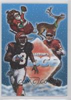 Jeff Blake, Steve Bono, Santa Claus (Collector's Edge)