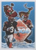 Jeff Blake, Steve Bono, Santa Claus (Collector's Edge)