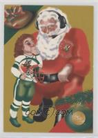 Santa, Brett Favre (Fleer)