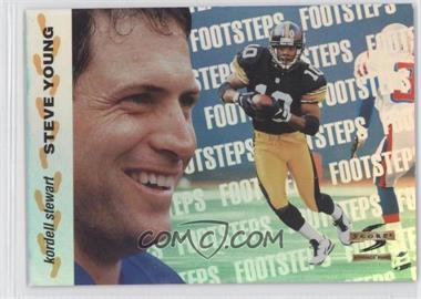 1996 Score - Footsteps #10 - Steve Young, Kordell Stewart