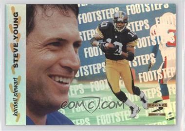 1996 Score - Footsteps #10 - Steve Young, Kordell Stewart