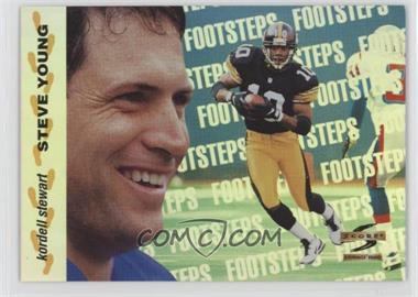 1996 Score - Footsteps #10 - Steve Young, Kordell Stewart