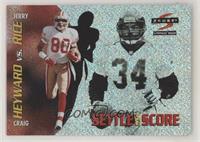 Jerry Rice, Craig Heyward [EX to NM]