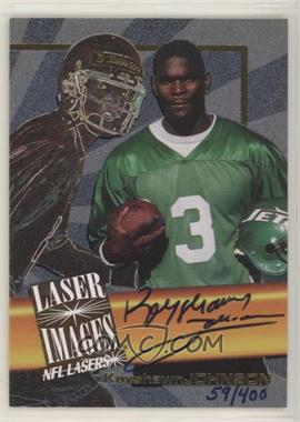 1996 Score Board NFL Lasers - Laser Images Autographs #_KEJO - Keyshawn Johnson /400