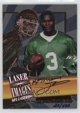 1996 Score Board NFL Lasers - Laser Images Autographs #_KEJO - Keyshawn Johnson /400