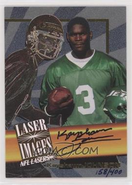 1996 Score Board NFL Lasers - Laser Images Autographs #_KEJO - Keyshawn Johnson /400