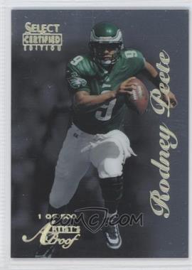 1996 Select Certified Edition - [Base] - Artist's Proof #58 - Rodney Peete /500