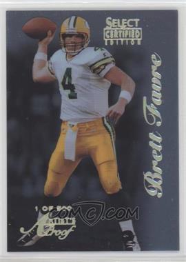 1996 Select Certified Edition - [Base] - Artist's Proof #85 - Brett Favre /500