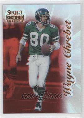 1996 Select Certified Edition - [Base] - Mirror Red Premium Stock #24 - Wayne Chrebet