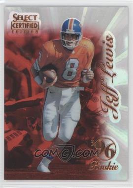 1996 Select Certified Edition - [Base] - Mirror Red Premium Stock #87 - Jeff Lewis