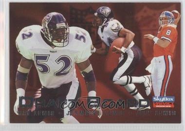 1996 Skybox Impact Rookies - Draft Board #16 - Ray Lewis, Jeff Lewis, Jermaine Lewis