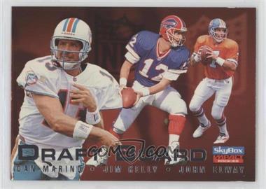 1996 Skybox Impact Rookies - Draft Board #8 - Dan Marino, Jim Kelly, John Elway