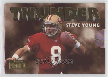 1996 Skybox Premium - Thunder & Lightning #5 - Steve Young, Jerry Rice