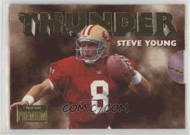 1996 Skybox Premium - Thunder & Lightning #5 - Steve Young, Jerry Rice