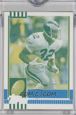 1996 Topps - 40th Anniversary - Topps Vault Cyan/Yellow Proof Blank Back #_RIWA - Ricky Watters /1