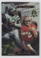 Joe Namath, Steve Young [EX to NM]