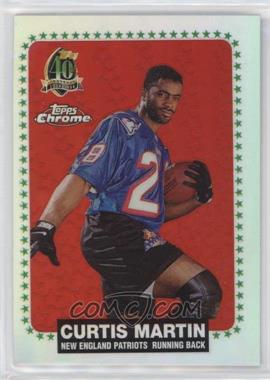 1996 Topps Chrome - 40th Anniversary Retro - Refractor #9 - Curtis Martin