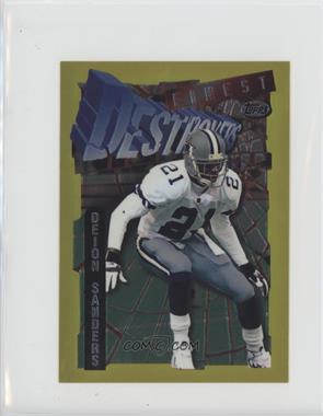 1996 Topps Finest - Gold Jumbo #11 - Deion Sanders