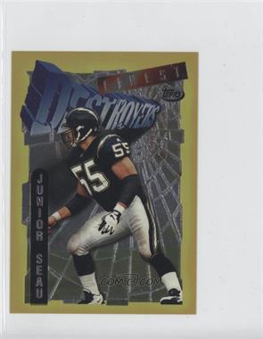 1996 Topps Finest - Gold Jumbo #22 - Junior Seau