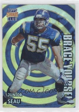 1996 Topps Stadium Club - Brace Yourself #BY6 - Junior Seau