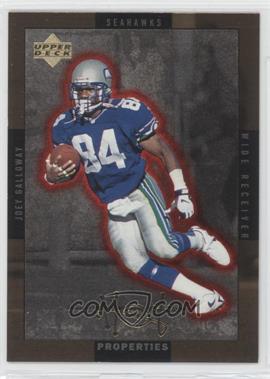 1996 Upper Deck - Hot Properties - Gold #HT-10 - Joey Galloway, Chris Sanders