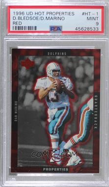 1996 Upper Deck - Hot Properties #HT-1 - Dan Marino, Drew Bledsoe [PSA 9 MINT]