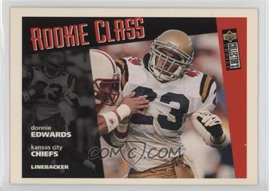 1996 Upper Deck Collector's Choice - [Base] #39.1 - Rookie Class - Donnie Edwards (White Border)