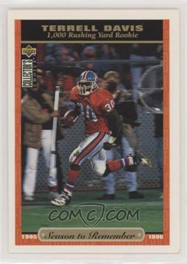 1996 Upper Deck Collector's Choice - [Base] #54 - Season to Remember - Terrell Davis