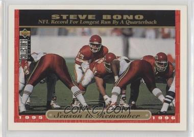 1996 Upper Deck Collector's Choice - [Base] #63 - Season to Remember - Steve Bono